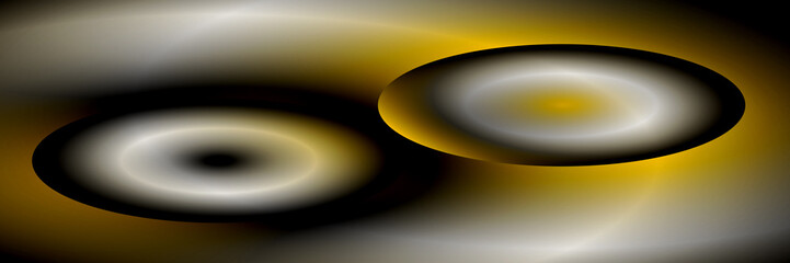 Digital Art, panoramic abstract three-dimensional objects with soft lighting, Germany