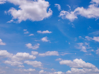 Naklejka na ściany i meble blue sky white cloud beautiful nature