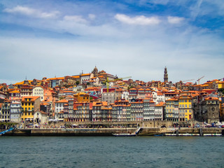 Naklejka na ściany i meble The city of Porto and the Douro River in Portugal