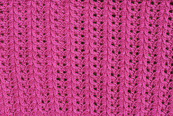 Abstract textured background of close up detail of knitting in a handmade sweater
