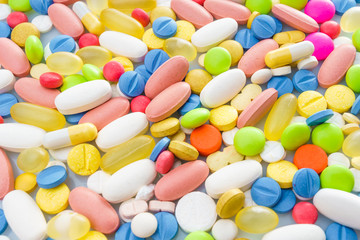 Different medicines. medications drugs