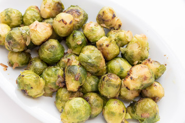 Tasty Bruxel sprouts claseup view