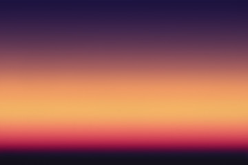 orange to purple gradient sky in sunset evening horizon background