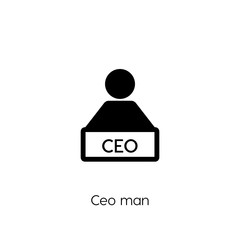 CEO man icon vector symbol sign