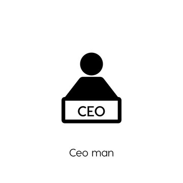 CEO man icon vector symbol sign