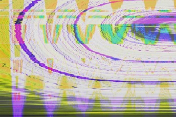 Computer digital glitch abstract background, design display.
