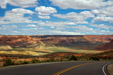 Fototapeta na wymiar Scenic Drive Through Arches National Park, Utah