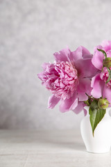 Obraz premium Bouquet of pink peonies