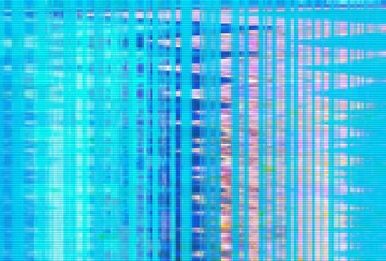 Abstract glitch artifact turquoise technology, distortion.