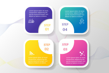 Design Business template 4 options or steps infographic chart element with place date for presentations,Creative marketing icons concept for statistic infographic,Vector EPS10.