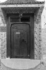 Old doors in old Moroccan city