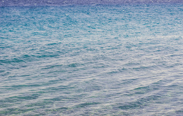 vintage style soft blue color slightly wavy ocean water surface 
