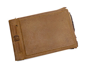 ALBUM FOTOGRAFICO ANTIGUO EN FONDO BLANCO