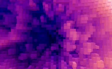 Abstract cube 3d extrude background, technology art.