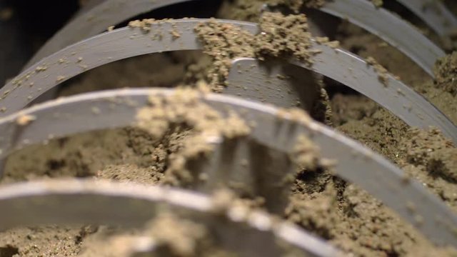 Olive Oil Mill in South of Italy: Olives falling in the crusher