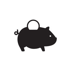 piggy bank vector icon