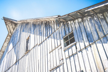 The Old Barn against a Blue Sky