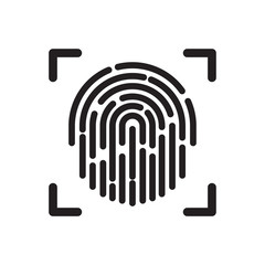 fingerprint vector icon