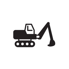excavator vector icon
