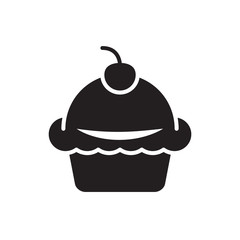 cupcake vector icon