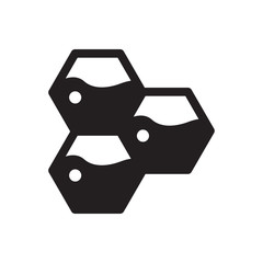 honeycombs vector icon