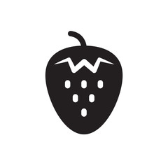 strawberry vector icon