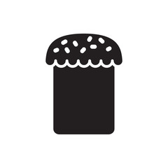easter cake vector icon