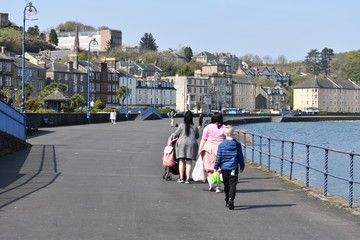 people walking on the street