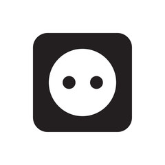 Fototapeta premium power socket vector icon