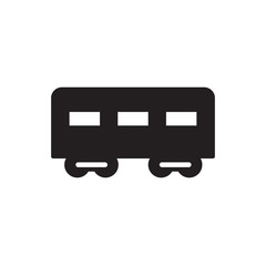 passenger wagon vector icon