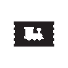 train ticket vector icon