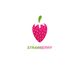 Strawberry design logo
