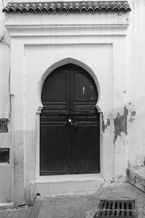 Old doors in old Moroccan city