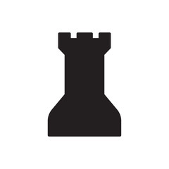 chess rock vector icon