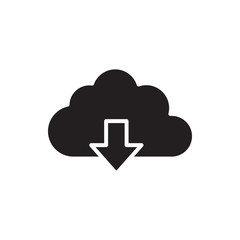 download cloud vector icon