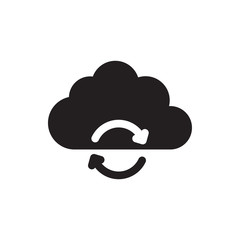 refresh cloud vector icon