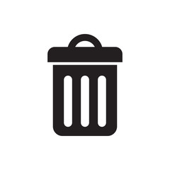 trash bin vector icon
