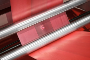 labels manufacturing on flexo printing machine