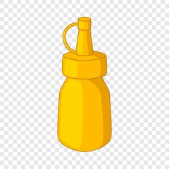 Bottle of mustard icon. Cartoon illustration of bottle of mustard vector icon for web