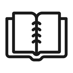 book - minimal line web icon. simple vector illustration. concept for infographic, website or app.
