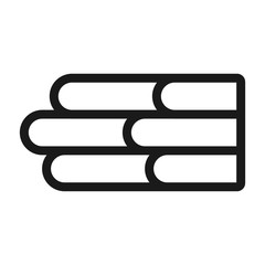 book - minimal line web icon. simple vector illustration. concept for infographic, website or app.