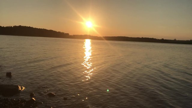 Beautiful summer scenery of midsummer day(Juhannus) Eve in Finland