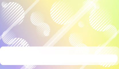Blur Sweet Dreamy Gradient Color Background with Line, Circle. For Your Graphic Invitation Card, Poster, Brochure. Vector Illustration.