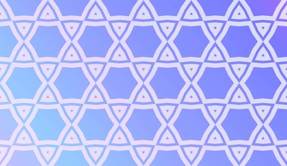 Modern Pattern With Curved Line. Geometric Elements. Blurred Gradient Background. Design For Screen, Presentation, Wallpaper. Holiday Object. Vector Illustration