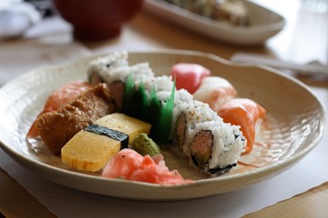 Plate of sushi