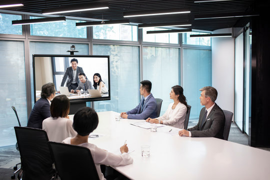 Business people having meeting in conference room