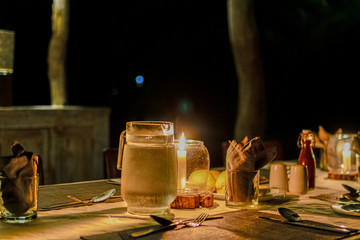Abend im Kuthengo Camp