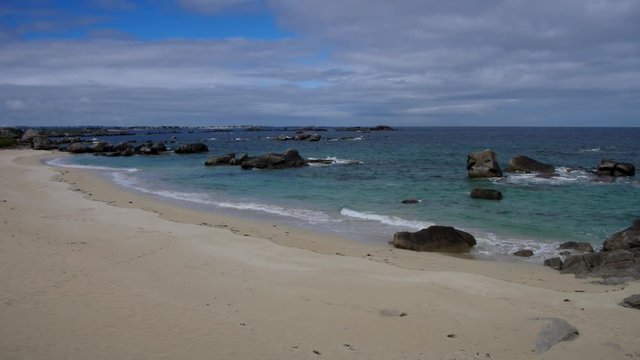 Kerlouan Strand in der Bretagne, Finistere in Frankreich