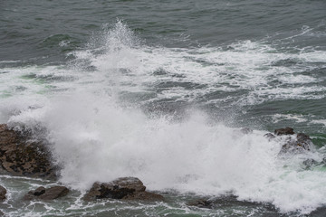 High surf at Gualala Point near Sea Ranch in N. California