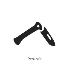 penknife icon vector symbol sign
